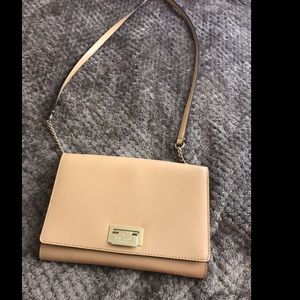 Nude Long Strap Kate Spade Flap Purse